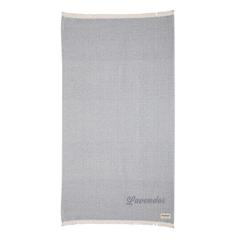 Vue Serviette 4 Saisons Ukiyo Hisako AWARE™ Made in Europe de couleur bleu| Krokrodeal