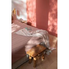 Vue Serviette 4 Saisons Ukiyo Hisako AWARE™ Made in Europe de couleur rose| Krokrodeal
