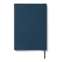 Vue VINGA Carnet A5 en papier et PU certifié GRS Baltimore de couleur bleu| Krokrodeal
