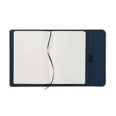 Vue VINGA Carnet A5 en papier et PU certifié GRS Baltimore de couleur bleu| Krokrodeal