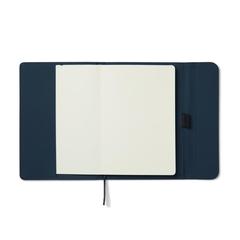 Vue VINGA Carnet A5 en papier et PU certifié GRS Baltimore de couleur bleu| Krokrodeal