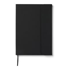 Vue VINGA Carnet A5 en papier et PU certifié GRS Baltimore de couleur noir| Krokrodeal