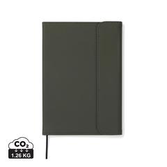 Vue VINGA Carnet A5 en papier et PU certifié GRS Baltimore de couleur vert| Krokrodeal