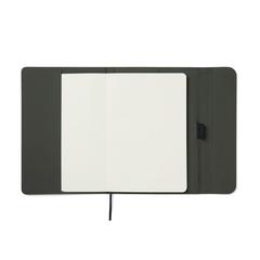 Vue VINGA Carnet A5 en papier et PU certifié GRS Baltimore de couleur vert| Krokrodeal