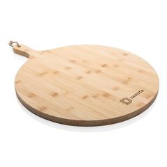 Vue Planche de service ronde en bambou Ukiyo de couleur marron| Krokrodeal