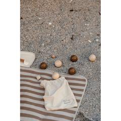 Vue VINGA Jeu de boules de couleur marron| Krokrodeal
