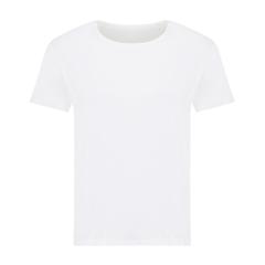 Vue T-shirt pour femmes en coton recyclé Iqoniq Yala de couleur blanc| Krokrodeal
