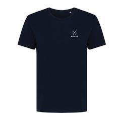 Vue T-shirt pour femmes en coton recyclé Iqoniq Yala de couleur bleu| Krokrodeal