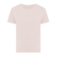 Vue T-shirt pour femmes en coton recyclé Iqoniq Yala de couleur rose| Krokrodeal