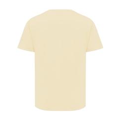 Vue T-shirt pour femmes en coton recyclé Iqoniq Yala de couleur jaune| Krokrodeal