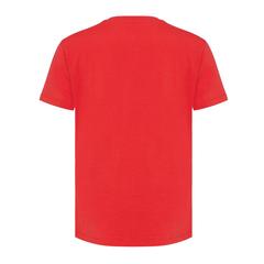 Vue T-shirt pour femmes en coton recyclé Iqoniq Yala de couleur rouge| Krokrodeal