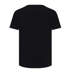 Vue T-shirt pour femmes en coton recyclé Iqoniq Yala de couleur noir| Krokrodeal