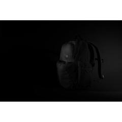 Vue Sac à dos nomade Swiss Peak en rPET AWARE™ de couleur noir| Krokrodeal