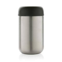 Vue Mug isotherme en acier inoxydable recyclé certifié RCS Brew de couleur gris| Krokrodeal