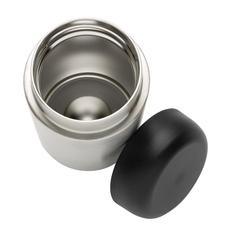 Vue Mug isotherme en acier inoxydable recyclé certifié RCS Brew de couleur gris| Krokrodeal