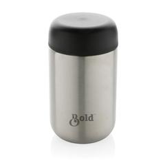Vue Mug isotherme en acier inoxydable recyclé certifié RCS Brew de couleur gris| Krokrodeal