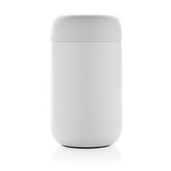 Vue Mug isotherme en acier inoxydable recyclé certifié RCS Brew de couleur blanc| Krokrodeal