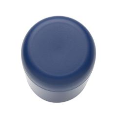 Vue Mug isotherme en acier inoxydable recyclé certifié RCS Brew de couleur bleu| Krokrodeal