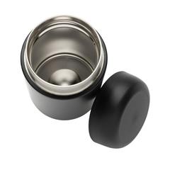 Vue Mug isotherme en acier inoxydable recyclé certifié RCS Brew de couleur noir| Krokrodeal