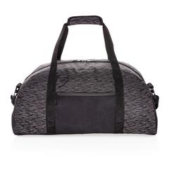 Vue Sac week-end en RPET réfléchissant avec traceur AWARE™ de couleur noir| Krokrodeal