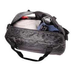 Vue Sac week-end en RPET réfléchissant avec traceur AWARE™ de couleur noir| Krokrodeal