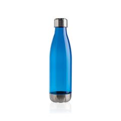Vue Bouteille d'eau étanche avec bouchon en acier de couleur bleu| Krokrodeal