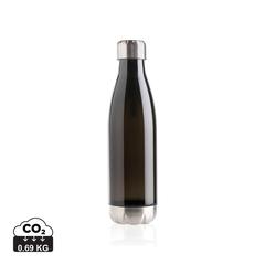Vue Bouteille d'eau étanche avec bouchon en acier de couleur noir| Krokrodeal