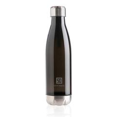 Vue Bouteille d'eau étanche avec bouchon en acier de couleur noir| Krokrodeal