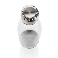 Vue Bouteille d'eau étanche avec bouchon en acier de couleur translucide| Krokrodeal