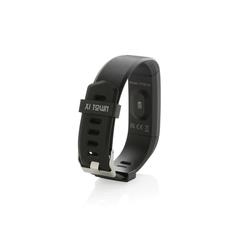 Vue Montre Sense Fit avec fréquence cardiaque en TPU recyclé RCS de couleur noir| Krokrodeal