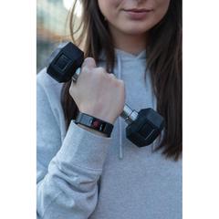 Vue Montre Sense Fit avec fréquence cardiaque en TPU recyclé RCS de couleur noir| Krokrodeal
