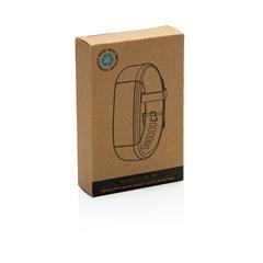 Vue Montre Sense Fit avec fréquence cardiaque en TPU recyclé RCS de couleur noir| Krokrodeal