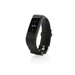 Vue Montre Sense Fit avec fréquence cardiaque en TPU recyclé RCS de couleur noir| Krokrodeal