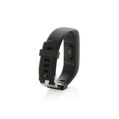 Vue Montre Sense Fit avec fréquence cardiaque en TPU recyclé RCS de couleur noir| Krokrodeal