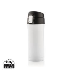 Vue Mug à verrouillage facile de couleur blanc| Krokrodeal