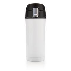 Vue Mug à verrouillage facile de couleur blanc| Krokrodeal