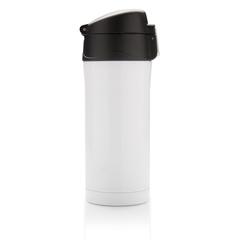 Vue Mug à verrouillage facile de couleur blanc| Krokrodeal