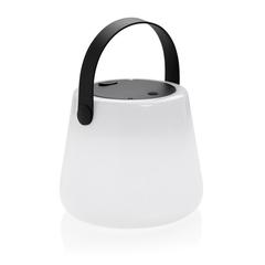 Vue Lampe d'extérieur en plastique recyclé RCS SolarGlow de couleur blanc| Krokrodeal