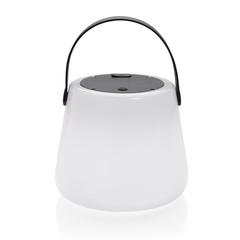 Vue Lampe d'extérieur en plastique recyclé RCS SolarGlow de couleur blanc| Krokrodeal