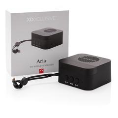 Vue Enceinte sans fil 5W Aria de couleur noir| Krokrodeal