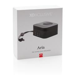 Vue Enceinte sans fil 5W Aria de couleur noir| Krokrodeal