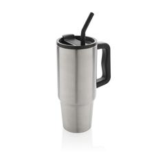Vue Mug 900ml en acier inoxydable recyclé Embrace RCS de couleur gris| Krokrodeal
