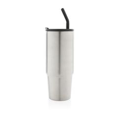 Vue Mug 900ml en acier inoxydable recyclé Embrace RCS de couleur gris| Krokrodeal
