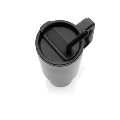 Vue Mug 900ml en acier inoxydable recyclé Embrace RCS de couleur gris| Krokrodeal