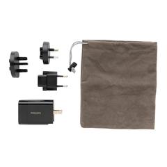 Vue Chargeur USB de Voyage Philips, USB 30W Ultra Rapide de couleur noir| Krokrodeal