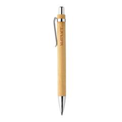 Vue Stylo infini en bambou Pynn de couleur marron| Krokrodeal