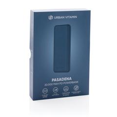 Vue Powerbank 20.000 mAh 18W Pd Urban Vitamin Pasadena de couleur bleu| Krokrodeal