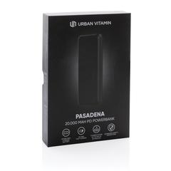 Vue Powerbank 20.000 mAh 18W Pd Urban Vitamin Pasadena de couleur noir| Krokrodeal