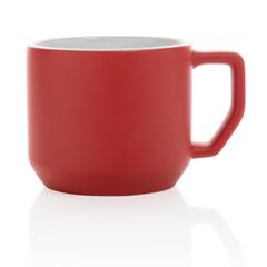 Vue Mug céramique moderne de couleur rouge| Krokrodeal