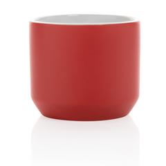 Vue Mug céramique moderne de couleur rouge| Krokrodeal